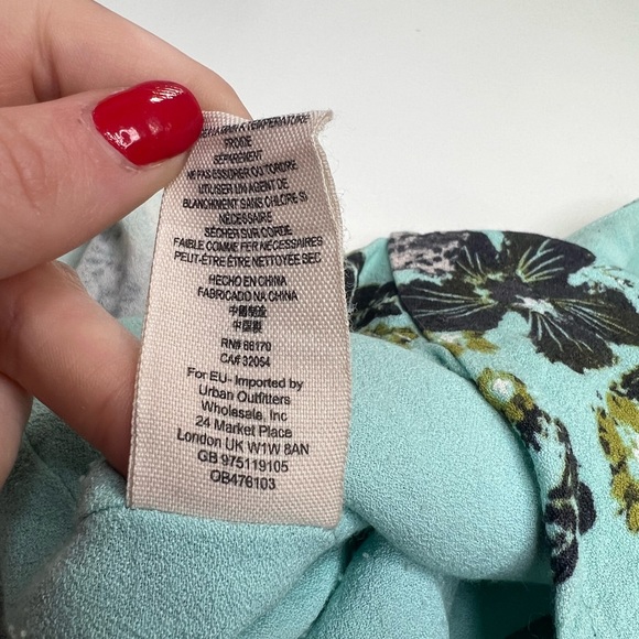 Free People Fiona Printed Flutter Shorts in Mint Combo High Rise Size 4 - Picture 12 of 16